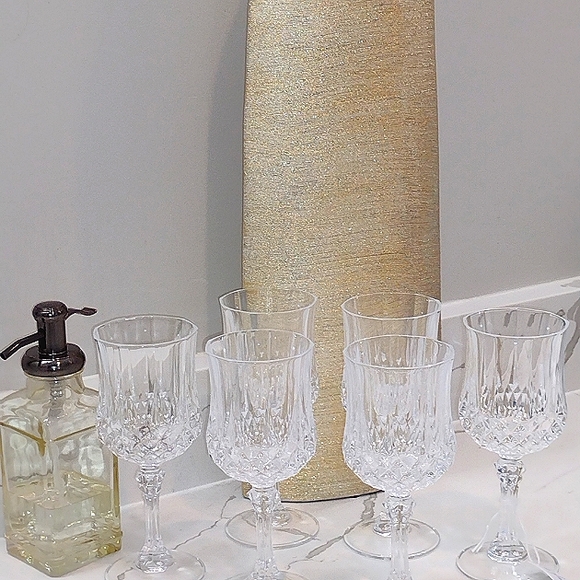 Six Exquisite Very Fine Crystal Stemware Pieces - Picture 12 of 13